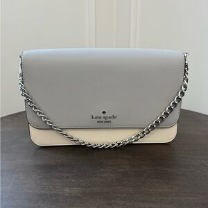 Kate Spade Madison Medium Flap Convertible Crossbody - Grey Multi - NWOT
